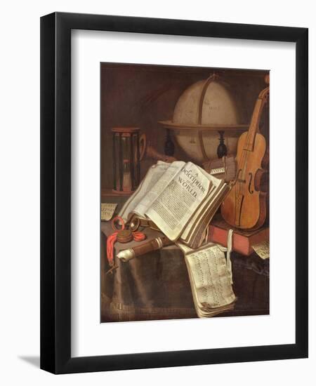 Vanitas, (An Allegorical Still-Life)-Edwaert Colyer or Collier-Framed Giclee Print