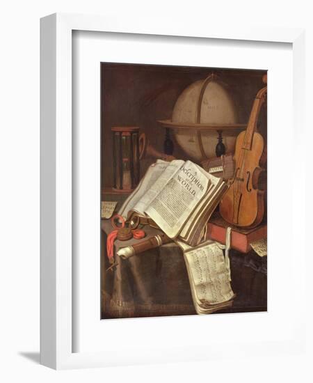 Vanitas, (An Allegorical Still-Life)-Edwaert Colyer or Collier-Framed Giclee Print