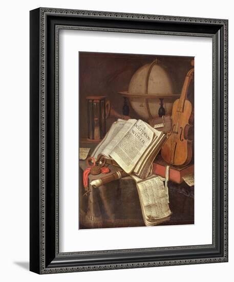 Vanitas, (An Allegorical Still-Life)-Edwaert Colyer or Collier-Framed Giclee Print