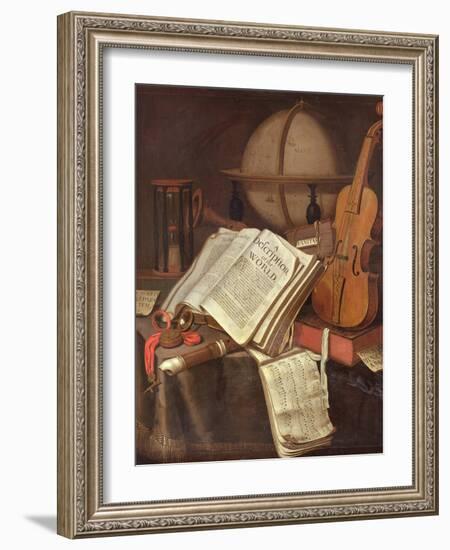 Vanitas, (An Allegorical Still-Life)-Edwaert Colyer or Collier-Framed Giclee Print