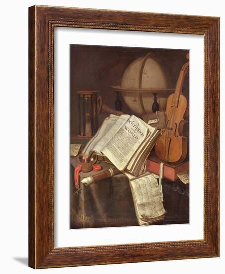 Vanitas, (An Allegorical Still-Life)-Edwaert Colyer or Collier-Framed Giclee Print