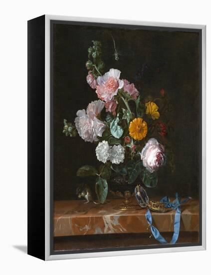 Vanitas Flower Still Life, c.1656-1657-Willem van Aelst-Framed Premier Image Canvas