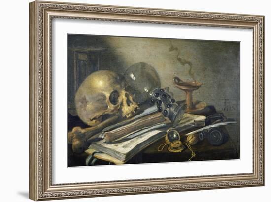 Vanitas Still Life , 1656-Pieter Claesz-Framed Giclee Print