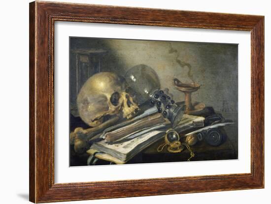 Vanitas Still Life , 1656-Pieter Claesz-Framed Giclee Print