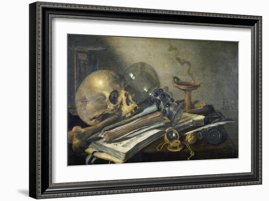 Vanitas Still Life , 1656-Pieter Claesz-Framed Giclee Print