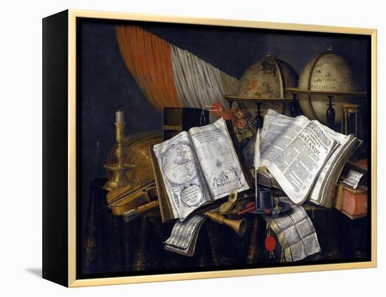 Vanitas Still Life Par Edwaert Collier (1642-1708), 1662 - Oil on Canvas, 98X129,7 - Private Collec-Edwaert Colyer or Collier-Framed Premier Image Canvas