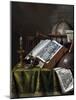 Vanitas Still Life Par Edwaert Collier (1642-1708), - Oil on Wood, 29X25,1 - Private Collection-Edwaert Colyer or Collier-Mounted Giclee Print