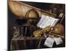 Vanitas Still Life - Peinture Par Edwaert Collier (1642-1708), 1632 - Oil on Wood, 99,4X122,8 - Pri-Edwaert Colyer or Collier-Mounted Giclee Print