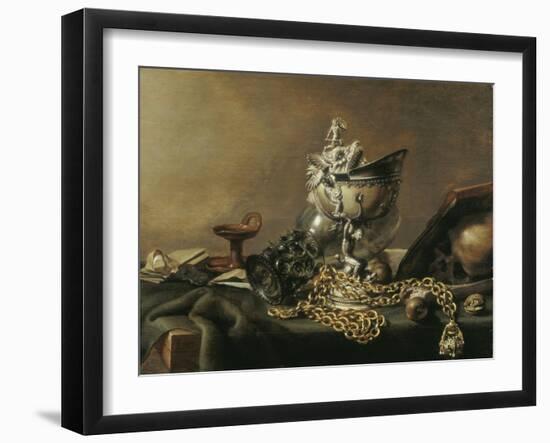 Vanitas Still-Life with Nautilus Cup, 1634-Pieter de Hooch-Framed Giclee Print