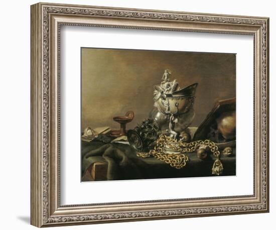 Vanitas Still-Life with Nautilus Cup, 1634-Pieter de Hooch-Framed Giclee Print