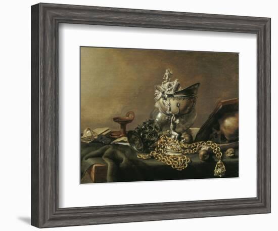 Vanitas Still-Life with Nautilus Cup, 1634-Pieter de Hooch-Framed Giclee Print