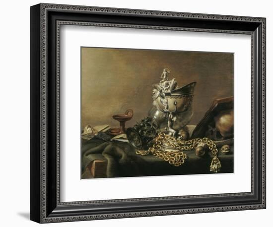 Vanitas Still-Life with Nautilus Cup, 1634-Pieter de Hooch-Framed Giclee Print