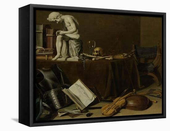 Vanitas Still Life with the Spinario-Pieter Claesz-Framed Stretched Canvas