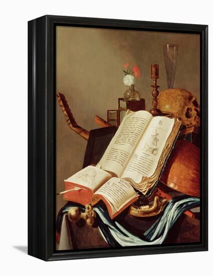 Vanitas Still Life-Edwaert Collier-Framed Premier Image Canvas