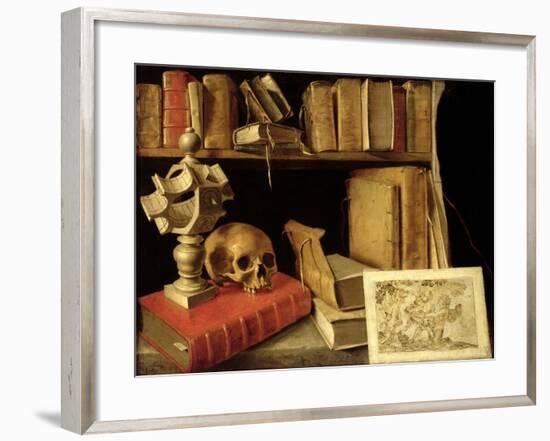 Vanitas with a Sundial, circa 1626-40-null-Framed Giclee Print