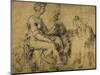 Vanity (?), Drawing by Michelangelo. Gabinetto Dei Disegni E Delle Stampe, Uffizi Gallery, Florence-Michelangelo Buonarroti-Mounted Giclee Print