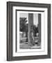 Vanity Fair - August 1920 - Teresa Duncan Leans on Column-Arnold Genthe-Framed Premium Photographic Print