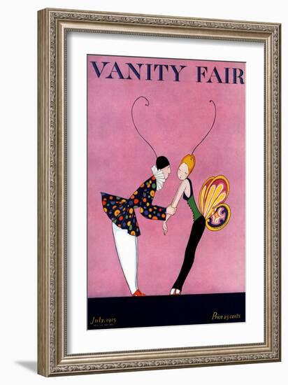 Vanity Fair Cover - July 1915-A. H. Fish & Arthur H. Finley-Framed Premium Giclee Print