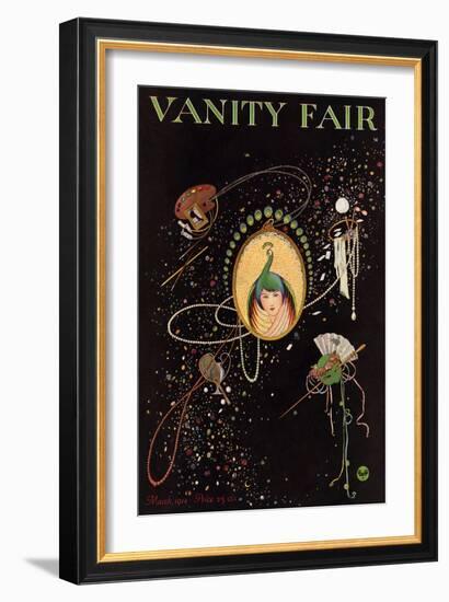 Vanity Fair Cover - March 1914-George Wolfe Plank-Framed Premium Giclee Print