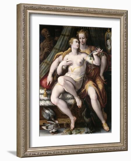 Vanity, Modesty and Death, 1569-Jan van der Straet-Framed Giclee Print