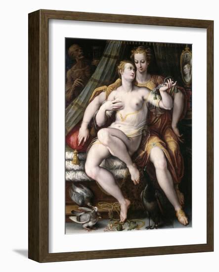 Vanity, Modesty and Death, 1569-Jan van der Straet-Framed Giclee Print