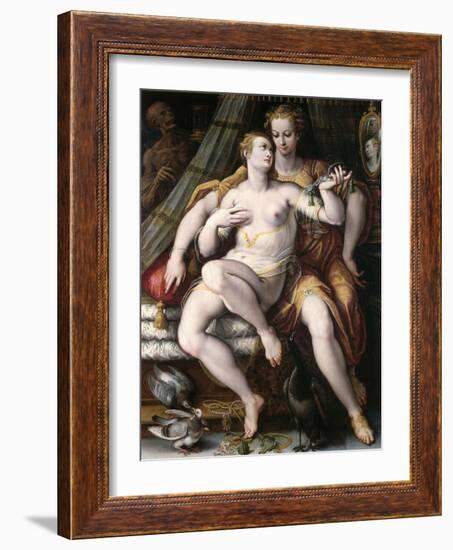 Vanity, Modesty and Death, 1569-Jan van der Straet-Framed Giclee Print