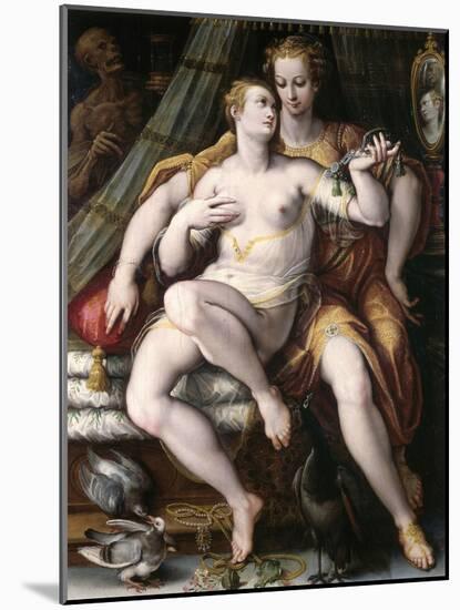 Vanity, Modesty and Death, 1569-Jan van der Straet-Mounted Giclee Print