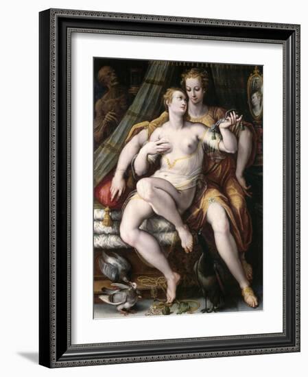 Vanity, Modesty and Death, 1569-Jan van der Straet-Framed Giclee Print