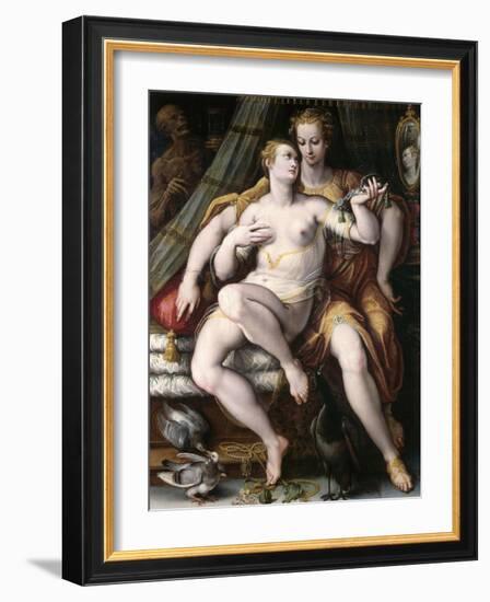 Vanity, Modesty and Death, 1569-Jan van der Straet-Framed Giclee Print