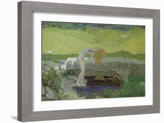 Vanity (The Source of Evi)-Giovanni Segantini-Framed Giclee Print