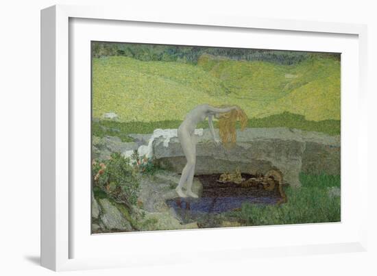 Vanity (The Source of Evi)-Giovanni Segantini-Framed Giclee Print