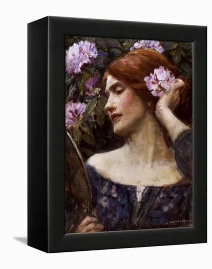 Vanity (Vanitas)-John William Waterhouse-Framed Premier Image Canvas