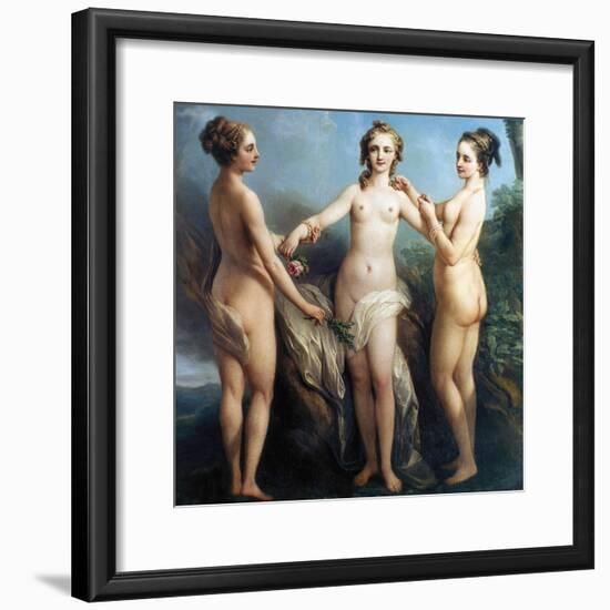 Vanloo: Three Graces-Carle Vanloo-Framed Giclee Print