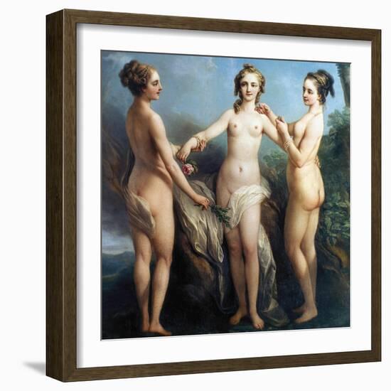 Vanloo: Three Graces-Carle Vanloo-Framed Giclee Print