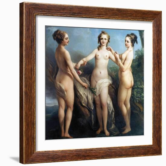 Vanloo: Three Graces-Carle Vanloo-Framed Giclee Print