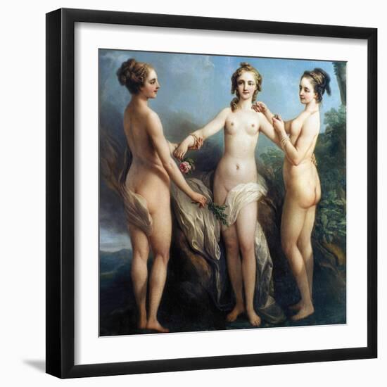 Vanloo: Three Graces-Carle Vanloo-Framed Giclee Print