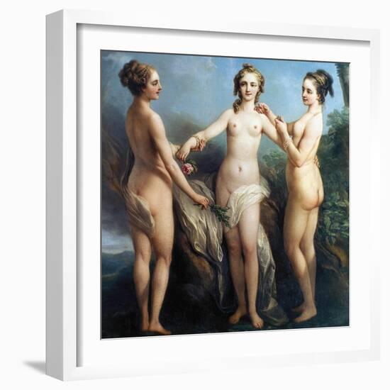 Vanloo: Three Graces-Carle Vanloo-Framed Giclee Print