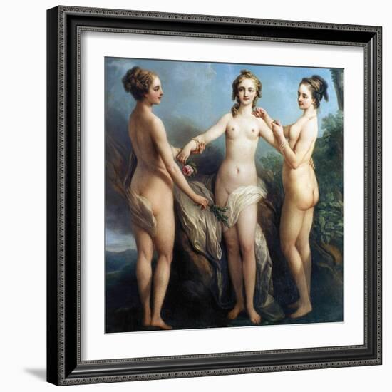 Vanloo: Three Graces-Carle Vanloo-Framed Giclee Print