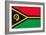 Vanuatu Flag Design with Wood Patterning - Flags of the World Series-Philippe Hugonnard-Framed Art Print