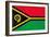 Vanuatu Flag Design with Wood Patterning - Flags of the World Series-Philippe Hugonnard-Framed Art Print