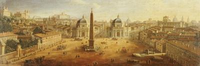 Piazza Del Popolo, Rome-Vanvitelli (Gaspar van Wittel)-Giclee Print