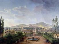 A View of Rome with the Bridge and Castel St. Angelo by the Tiber-Vanvitelli (Gaspar van Wittel)-Premier Image Canvas