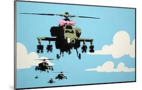 Vapor Helicopter UAV-Banksy-Mounted Giclee Print