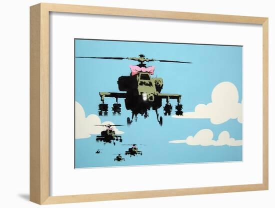 Vapor Helicopter UAV-Banksy-Framed Premium Giclee Print