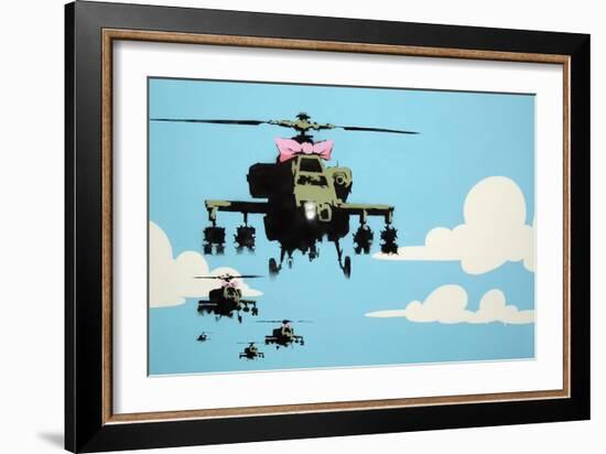 Vapor Helicopter UAV-Banksy-Framed Premium Giclee Print