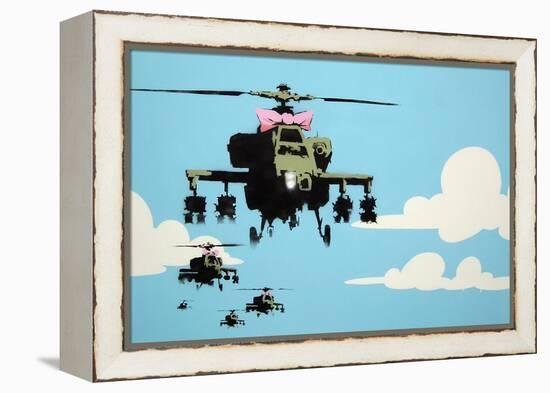 Vapor Helicopter UAV-Banksy-Framed Premier Image Canvas