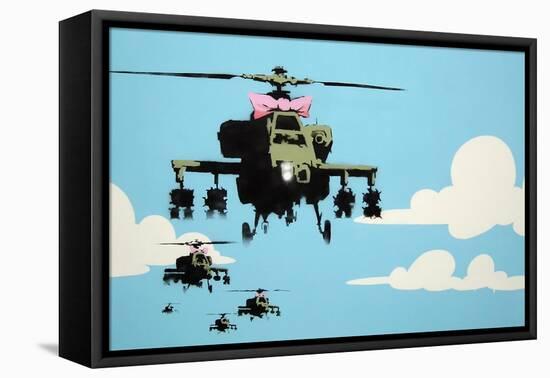 Vapor Helicopter UAV-Banksy-Framed Premier Image Canvas