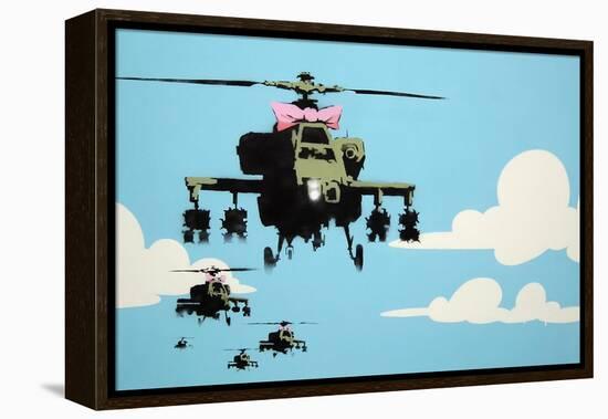 Vapor Helicopter UAV-Banksy-Framed Premier Image Canvas