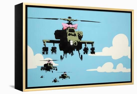 Vapor Helicopter UAV-Banksy-Framed Premier Image Canvas