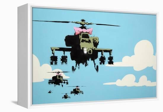 Vapor Helicopter UAV-Banksy-Framed Premier Image Canvas